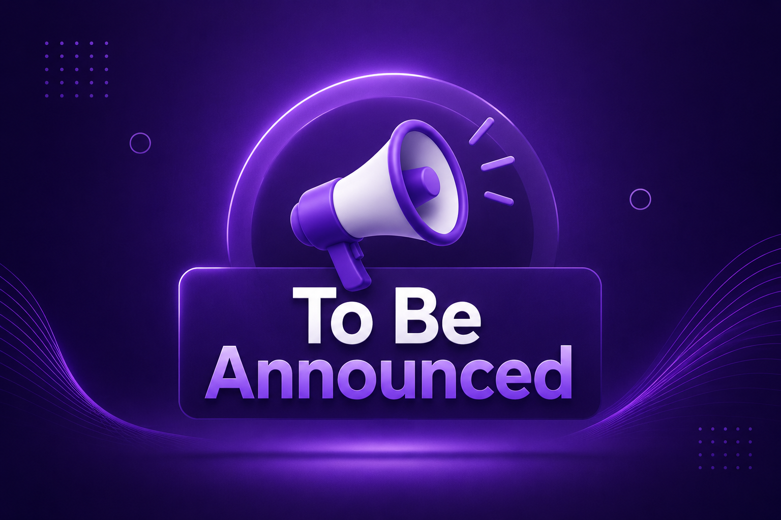 Event details to be announced